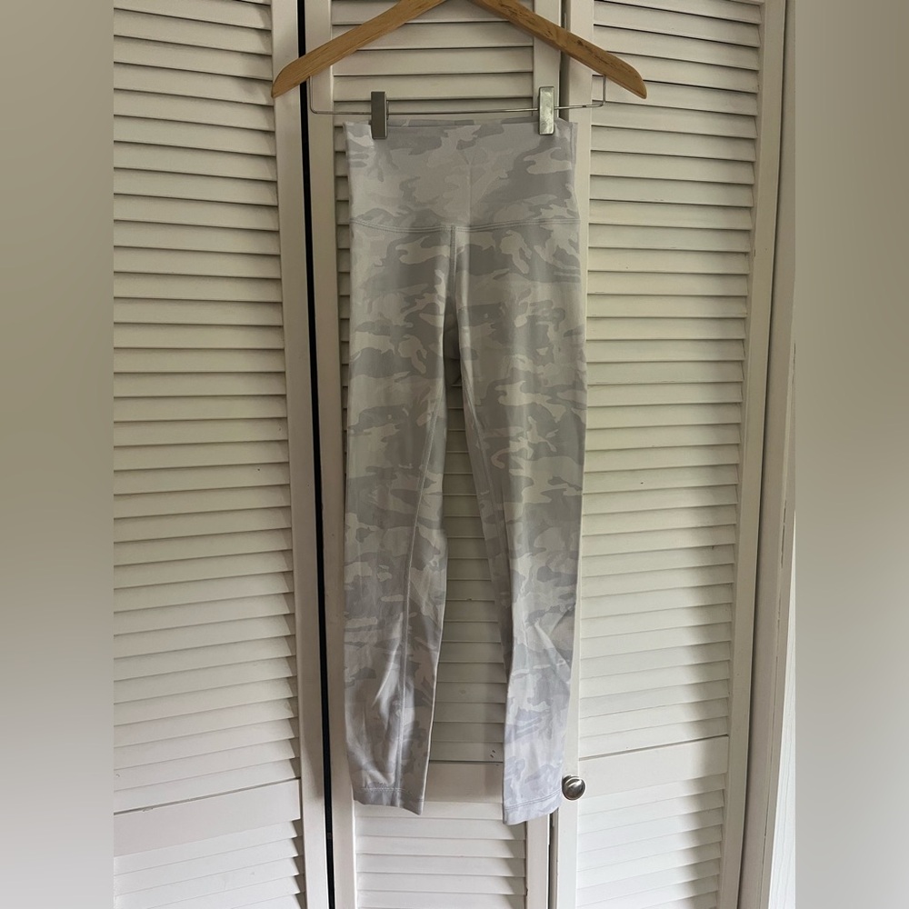 lululemon athletica Gray Camo Leggings